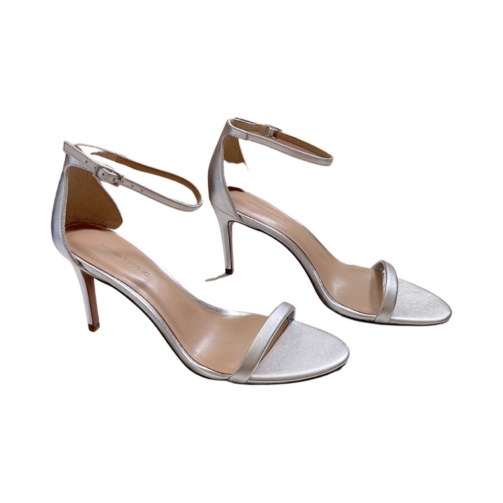 Banana Republic Silver Stiletto Heels-Never Worn